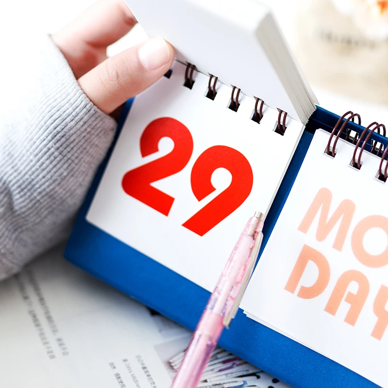 Простой 2021 2022 новый Настольный календарь для офиса и школы с принтом Вечный