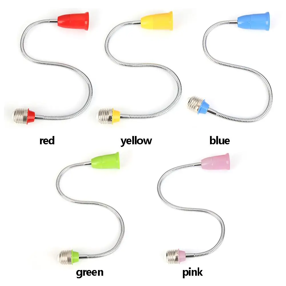 

Lamp Holder E27 Lengthened Head Conversion Hose Universal Lamp Flame Retardant PC and Copper Head Multi-Color Optional