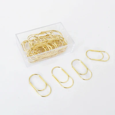 Большой размер 50 мм 40 золотистый цвет металлические скрепки закладки