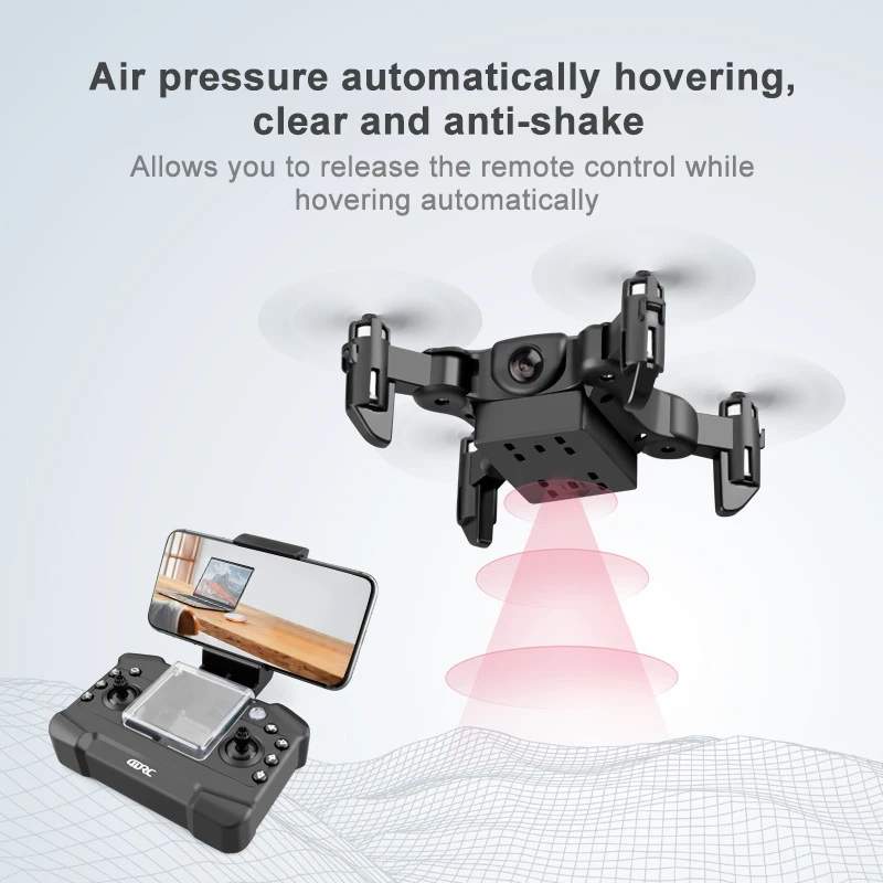 

New V2 Mini Drone 4K 1080P HD Camera WiFi FPV Air Pressure Altitude Hold Foldable Quadcopter RC Drone Kid Toy Gift