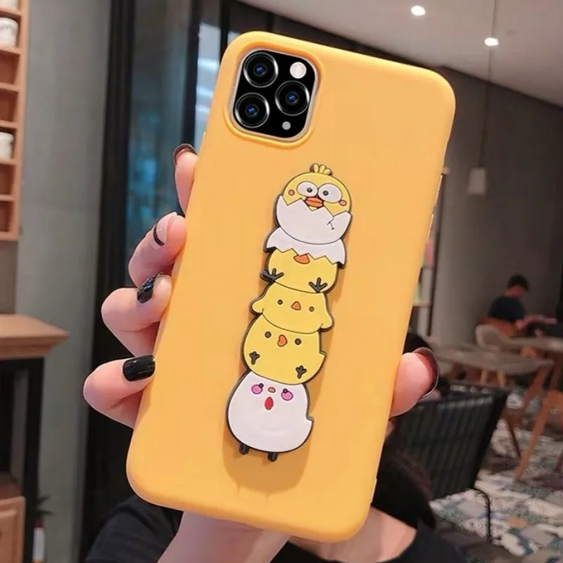 Роскошный мягкий силиконовый мультяшный держатель для Samsung Galaxy A5 A6 A7 A8 A9 A9S A920 A70 A750