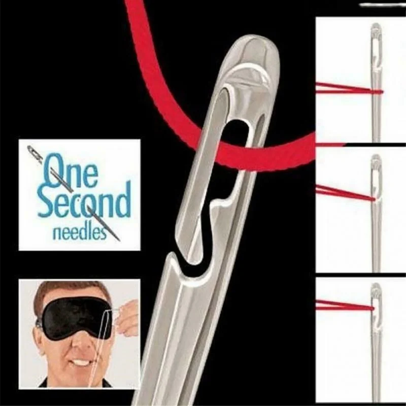 

K-STAR 12 PCS Set One Second Automatic Threading Needle-free Needle Elderly Needle Household Tool Gold Tail Blind Needle