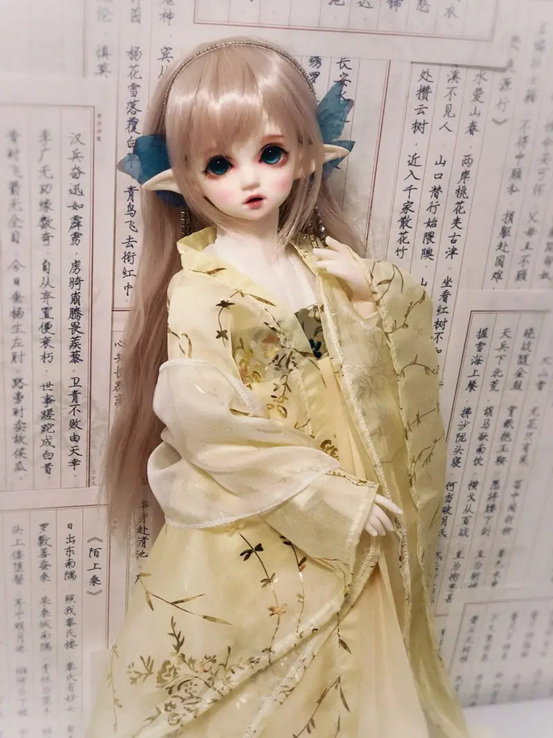 1/4 1/3 BJD аксессуары для куклы Китайский древний китайский костюм ханфу одежда
