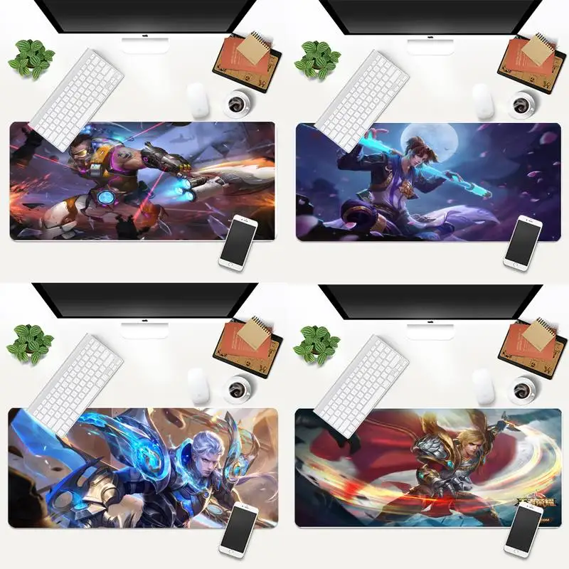 

King Of Glory Hero DIY Design Pattern Game mousepad Animation XL Large Gamer Keyboard PC Desk Mat Takuo Tablet Mousepads