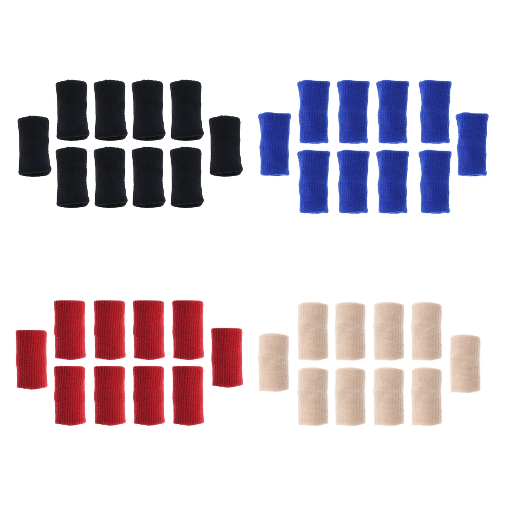 

40Pcs Finger Sleeves Thumb Braces Support Compression Tube Protector Brace