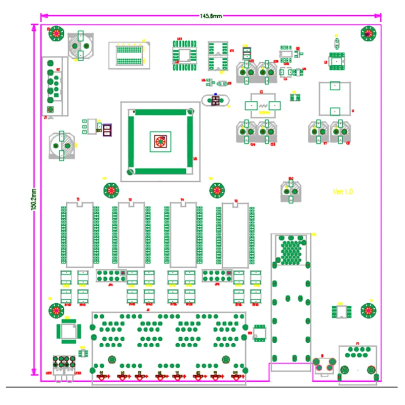 IP-коммутатор 8 портов 10/100 Мбит/с PoE Ethernet модуль коммутатора с 2 Гбит/с SFP-слотами