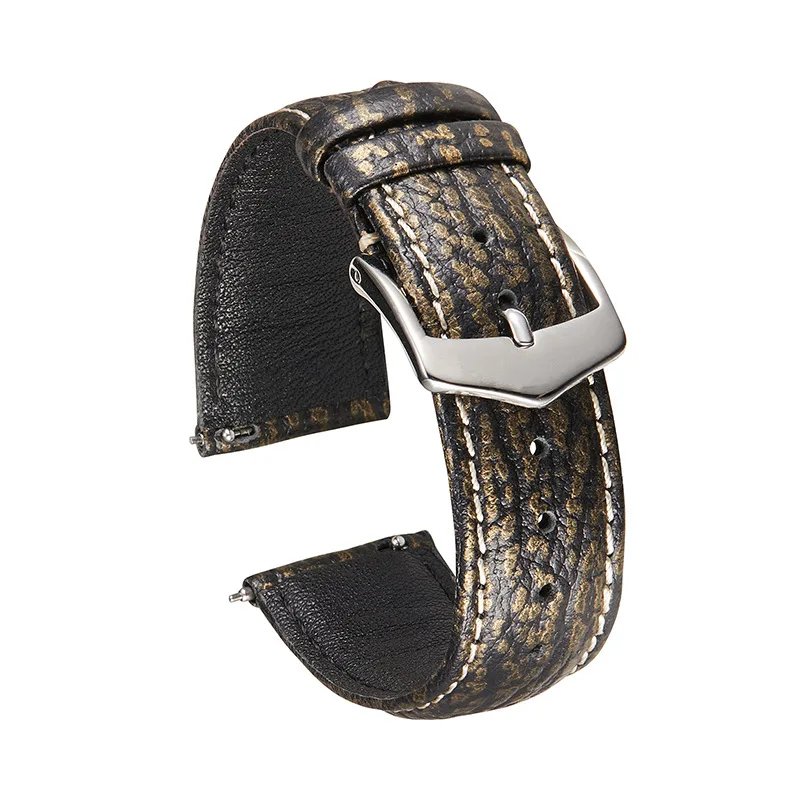 20mm 22mm Quick Release Leather Watch Bands For Samsung Active 43mm 47mm for Fossil Watch Strap 18mm 21mm Rubber Sport Bands