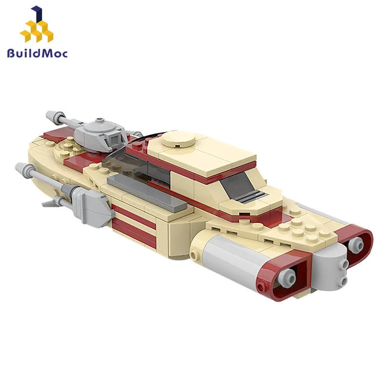 

DIY puzzle assembling building blocks Buildmoc rebel fighting land airship