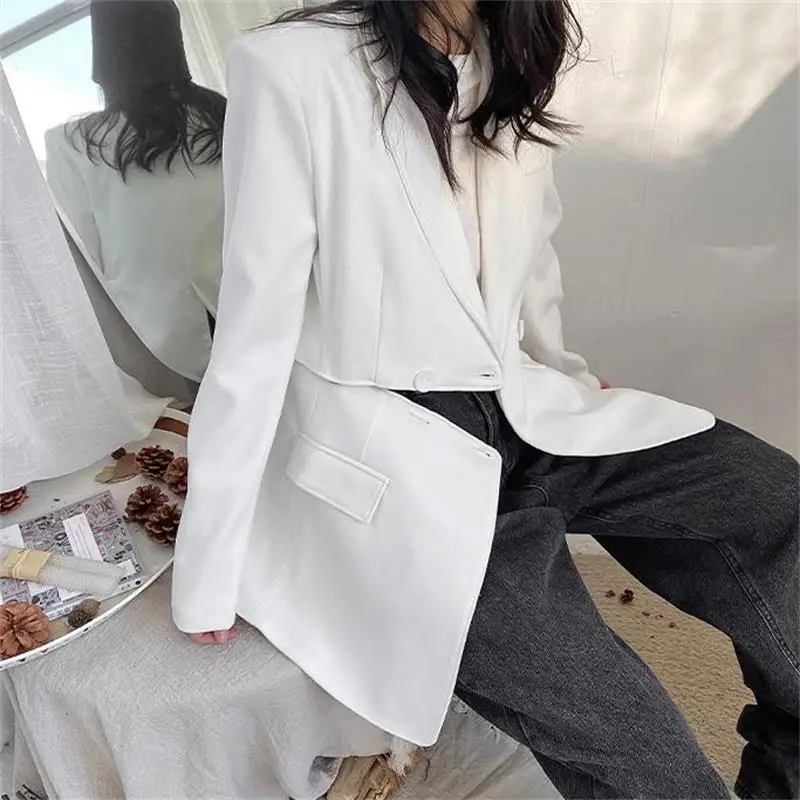 Ladies' Suit Coat Spring And Autumn Style Yamamoto Style Fashion Personality Simple Leisure Loose Large Size Suit Coat