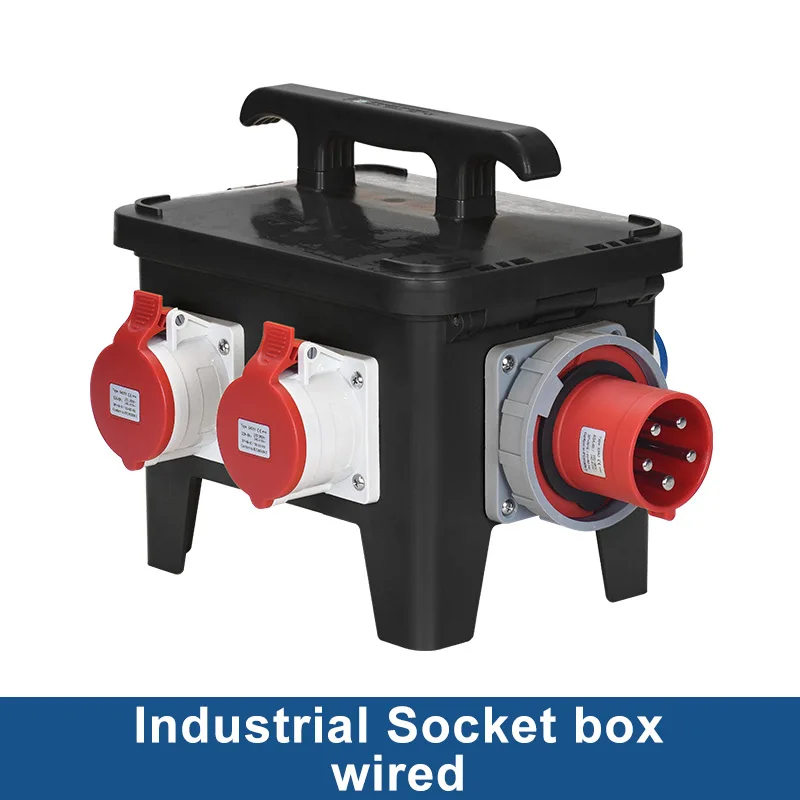 Наружная Водонепроницаемая промышленная розетка с выключателем MCB RCBO 220V 380V 16A 32A UK