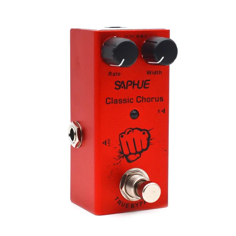 saphue elektrische gitarre klassische chorus pedal ratebreite knob wirkung pedal mini einzigen typ dc 9v true bypass free global shipping