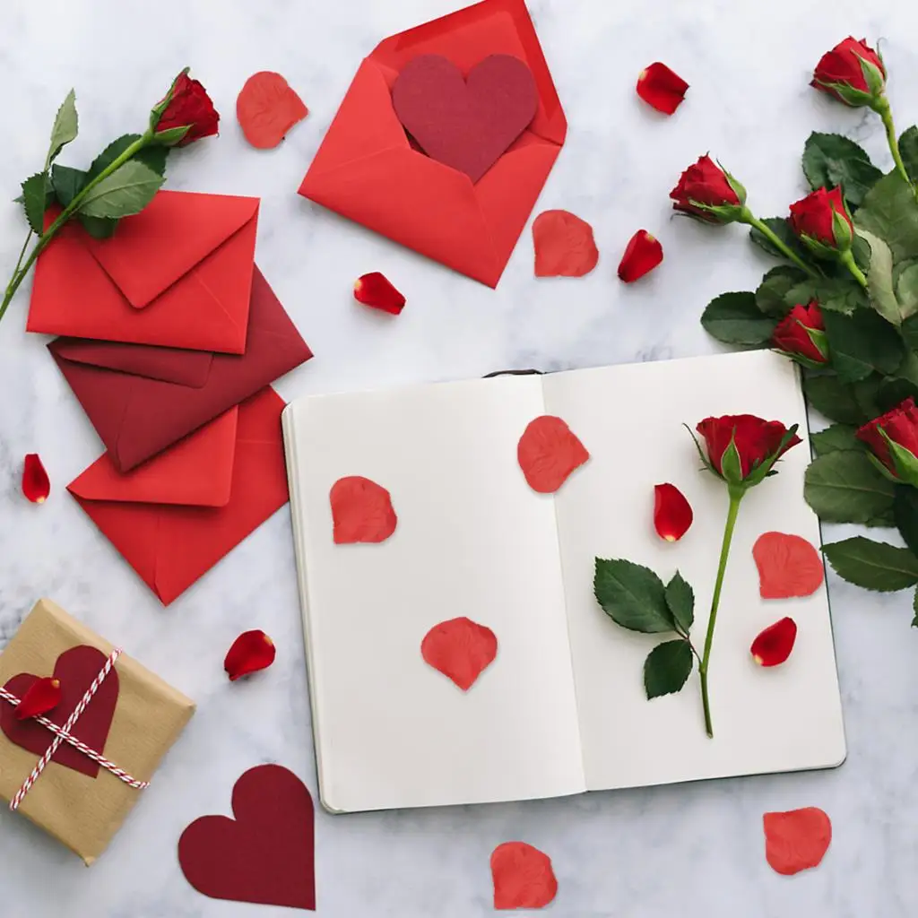 

5000PC Pieces Artificial Rose Petals Artificial Flower Silk Petals for Valentine Day Wedding Flower Decoration