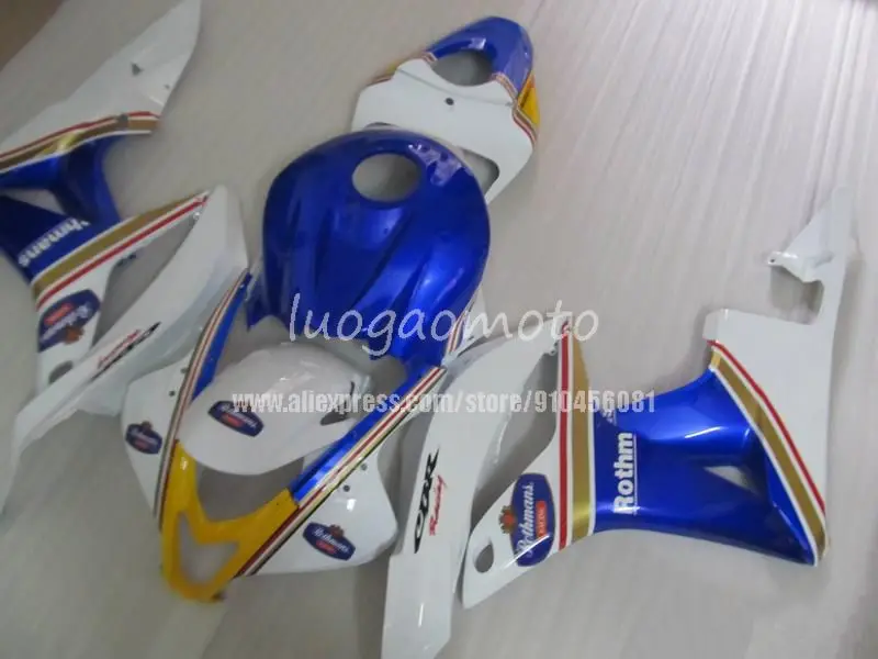 

Сине-белый обтекатель для кузова мотоцикла HONDA CBR600RR F5 2007 2008 CBR600RR F5 07-08 CBR600 RR 07 08