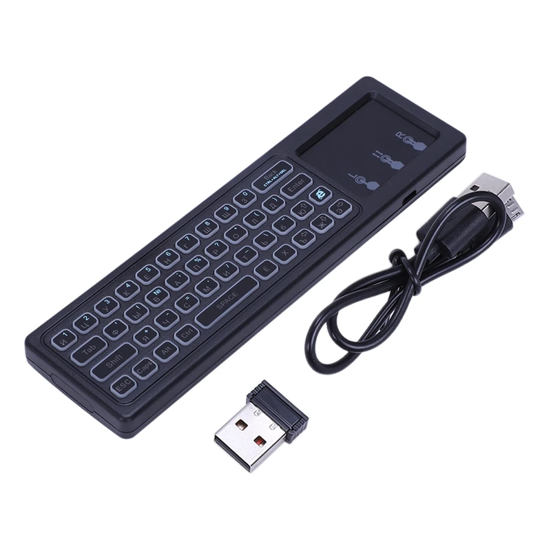 T6 C Plus Русская клавиатура Air mouse 2 4G Беспроводная Летающая мышь мини беспроводная 7
