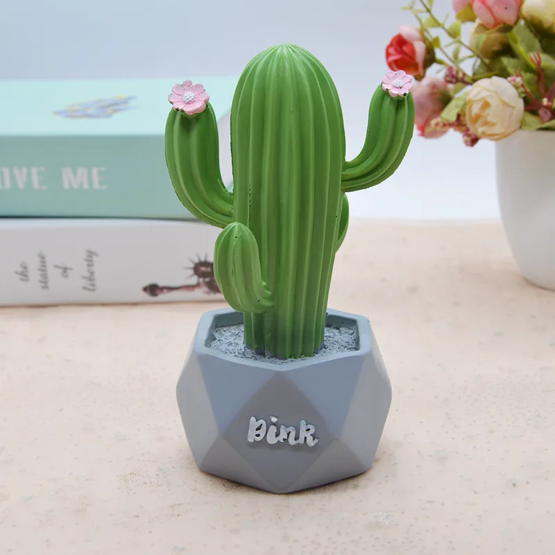 Домашний офисный декор из Смолы Кактус Deskstop украшение кактус Смола Bonsain большой