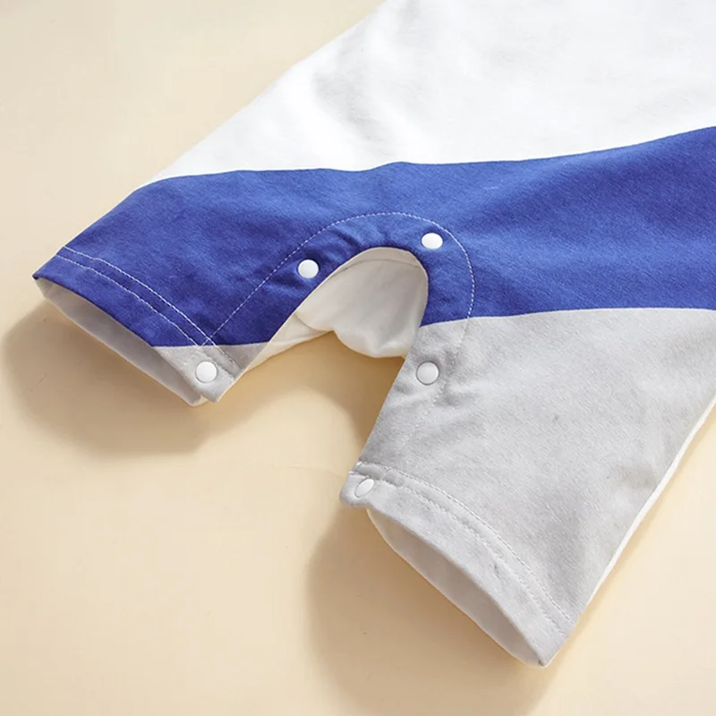 

Newborn Summer Baby Boys Jumpsuit Cotton Sleeveless One-Piece Rompers 0-2T