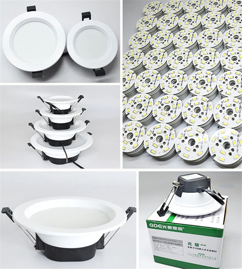 LED Downlight 5W 7W Round Recessed Lamp 220V 230V 240V Led Bulb Bedroom Kitchen Indoor LED Spot Lighting