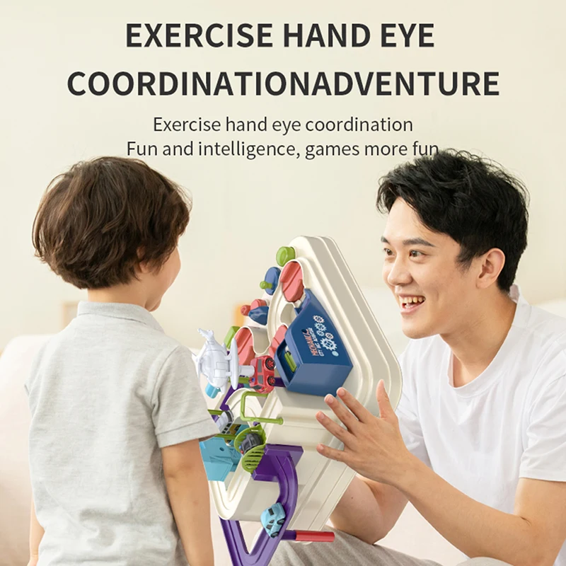 

Гоночный трек модель автомобиля гоночные Обучающие игрушки механический интерактивный поезд Игрушка