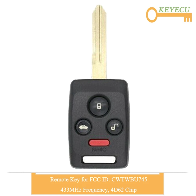 Автомобильный ключ KEYECU с дистанционным управлением для Subaru B9 Tribeca Legacy Outback 2006 2007