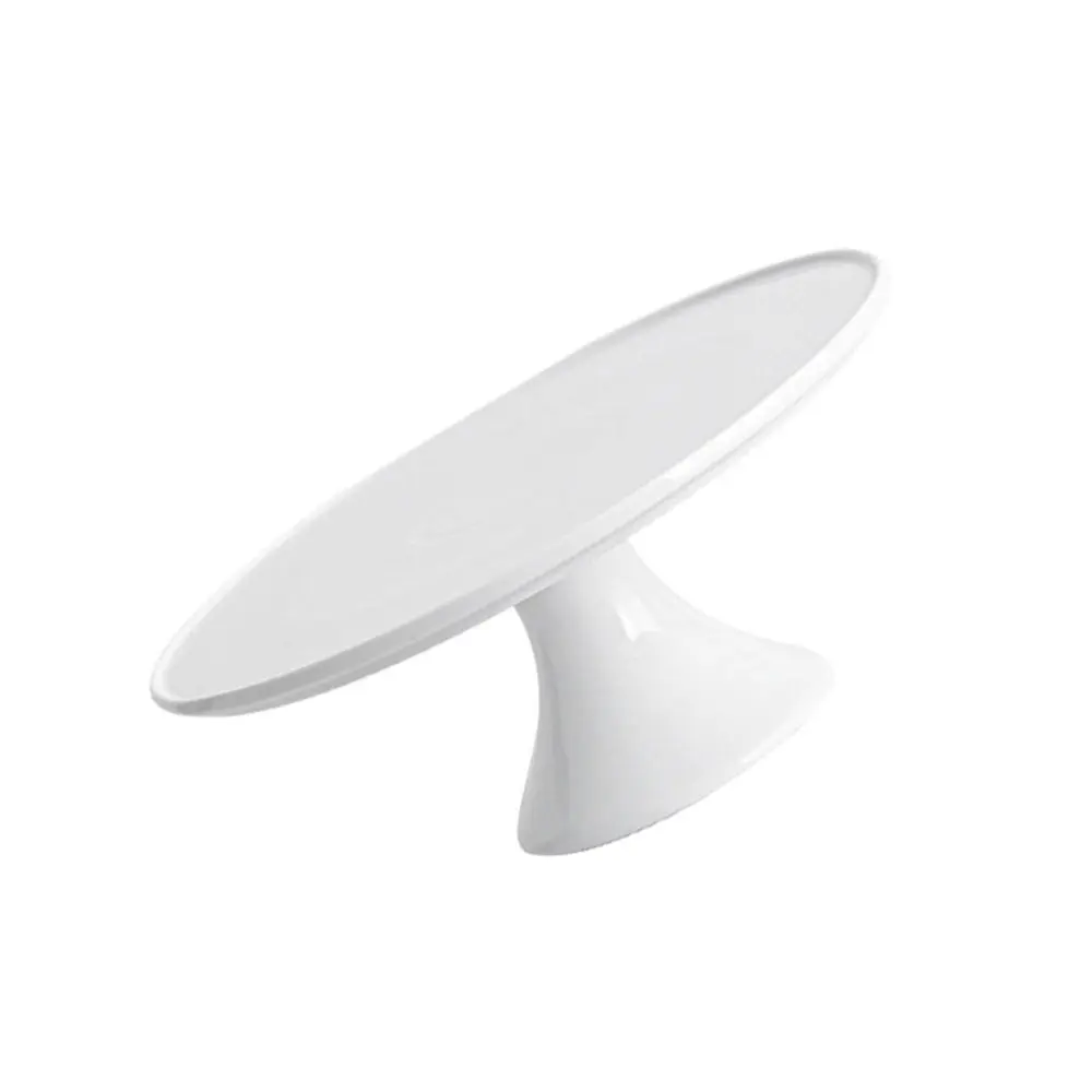 

1Pc Decorative Cake Tray Household Dessert Stand Ceramic Baking Tray (White)