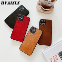 phone case for iphone 12 mini 11 pro max xr xs 6 7 8 plus se 2020 vintage pu leather pattern simple slim shockproof back cover