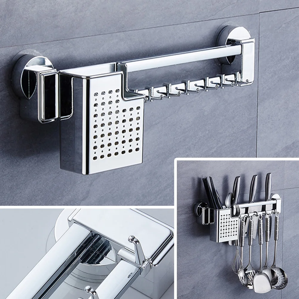 Практичная всасывающая Подставка для хранения столовых приборов держатель