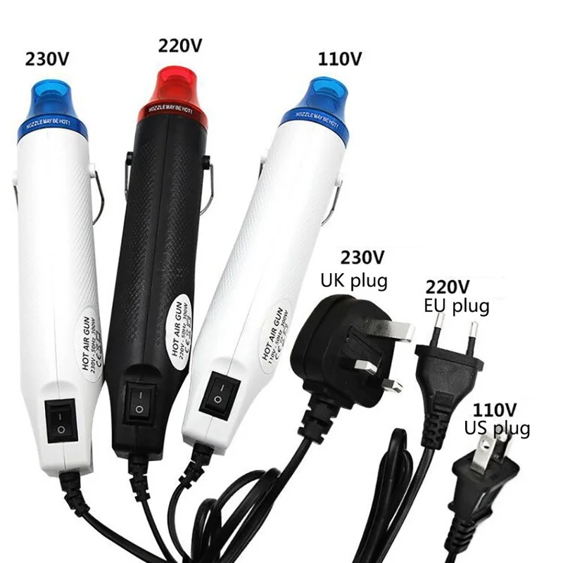 

110V/220V Home DIY Multi Purpose Heat Tool Soft Ceramic Hot Air Gun Removing Price Stickers Embossing Sealed