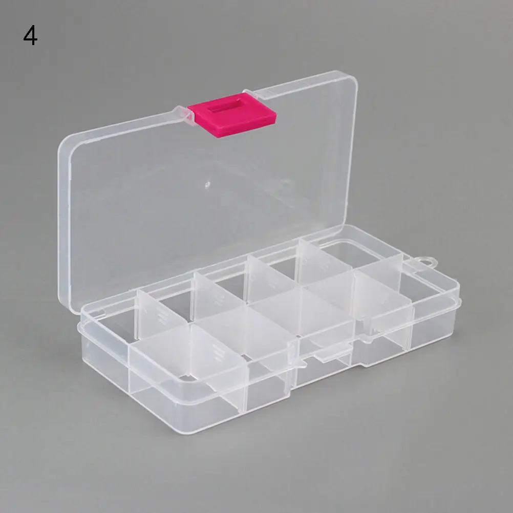 10 отсек для слотов Ювелирные изделия упаковочные коробки пластиковые