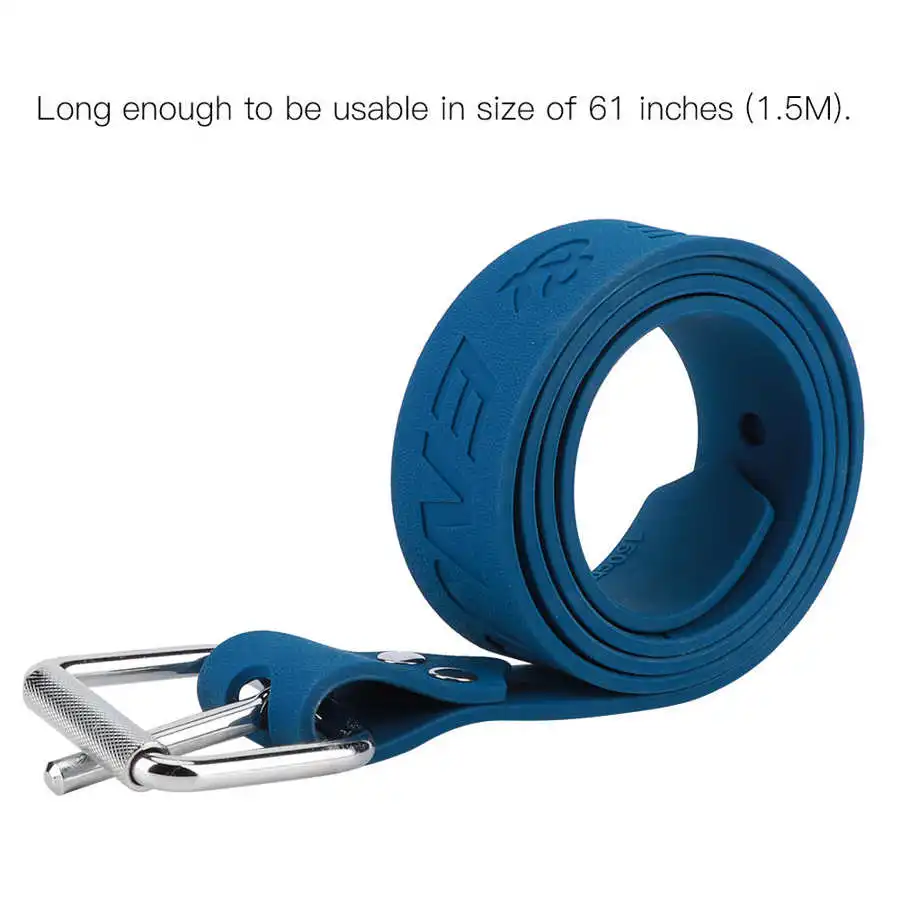 Ремешок силиконовый резиновый с пряжкой из нержавеющей стали 115 см/135 см|Бассейн и