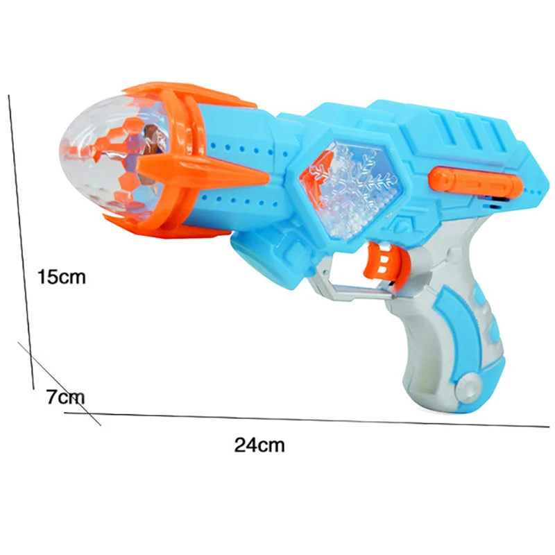 Мини электрический игрушечный пистолет музыкальный светильник вращающийся на