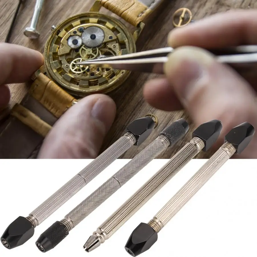 Portable Double End Pin Vise Hand Manual DIY Tool Jewelry Watch Repairing 4 Types High Quality For Watchmaker l | Наручные часы