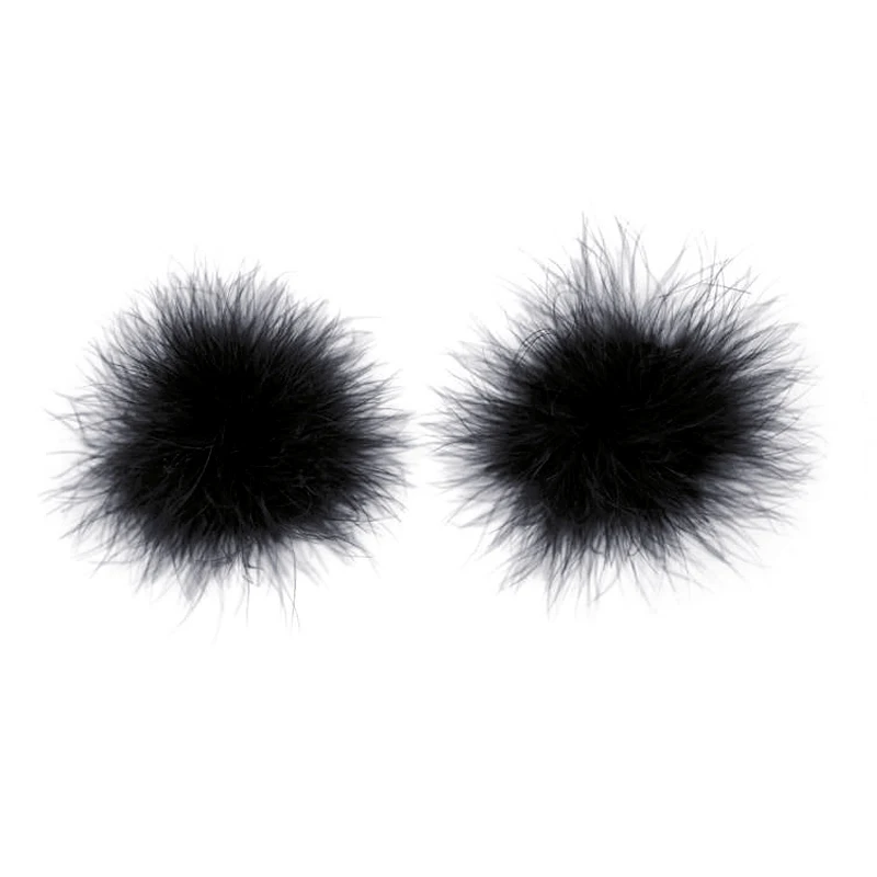 1 пара Для женщин белье перо грудь бюстгальтер ниппель покрытие декоративные