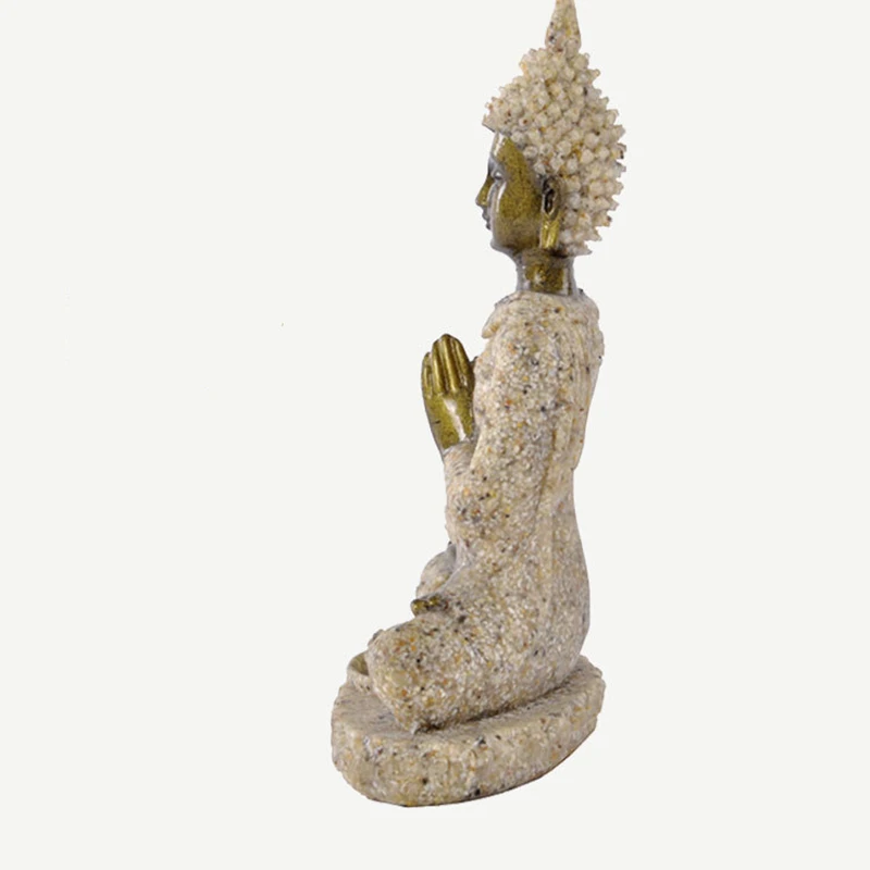 1 шт. Высококачественная статуя Будды природный песчаник таиландский Будда