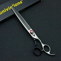 8 professional pet dog scissors shark thinning cutting shears fish bone dogs cats grooming scissors hair trimming tools tesoura