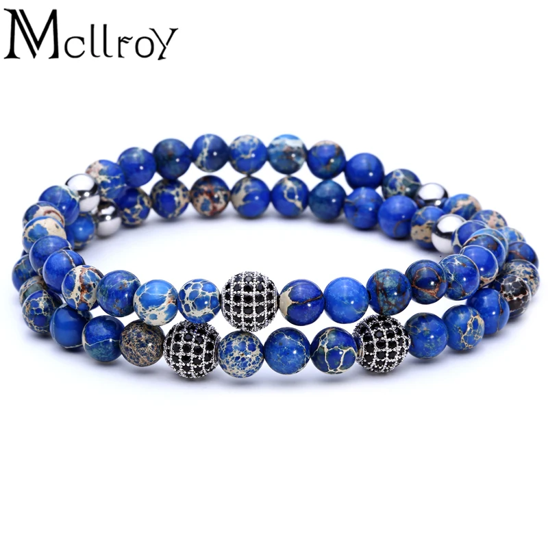 Mcllroy браслеты из бисера мужские талисманы льва женщина натуральный камень