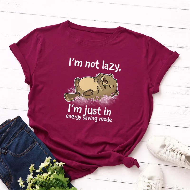 

100% Cotton Summer Women TShirt Lovely Cat Letter Print Graphic T Shirt O Neck Short Sleeve Female Tee Shirts Casual Tops