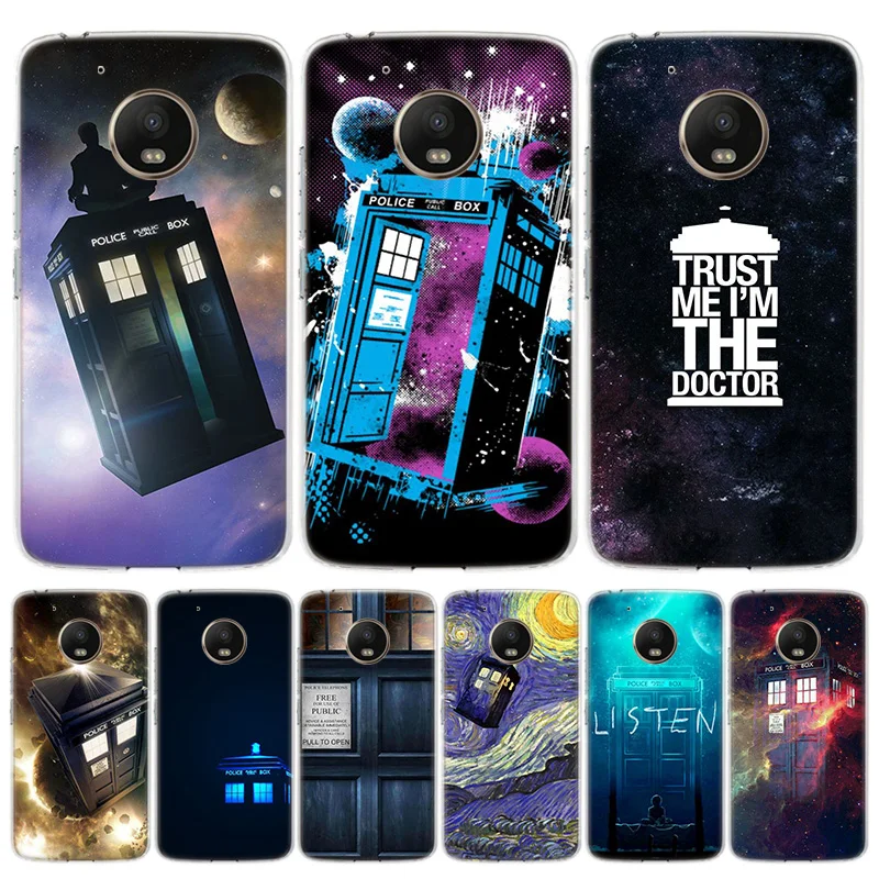 Чехол для телефона Tardis Box Doctor Who Motorola Moto G7 G8 G6 G5S G5 E6 E5 E4 Plus Power G4 One Action X4 EU Подарочный