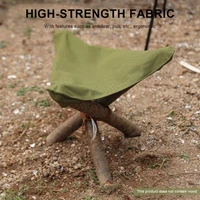 portable folding tripod stool cloth travel fishing hiking camping chair picnic multitool finishing accessories outdoor equipment