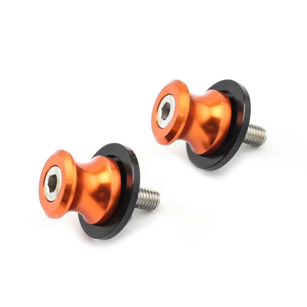 Orange Поворотные ручки, катушки, Слайдеры для SUZUKI GSXR 125/150/600/750/1000 DL 650/1000 v-strom GSX-R GSXR150 GSXR125 мотоцикл стенд винт M8 - Цвет: Orange