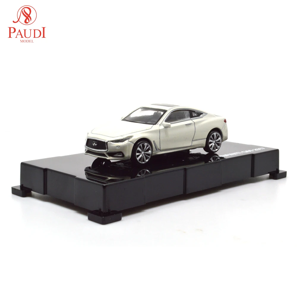 

Paudi 1/64 1:64 1 64 Scale Infiniti Q60 White 2017 Diecast Miniature Car Model Toys Boys Girls Gifts Collections Small Mini