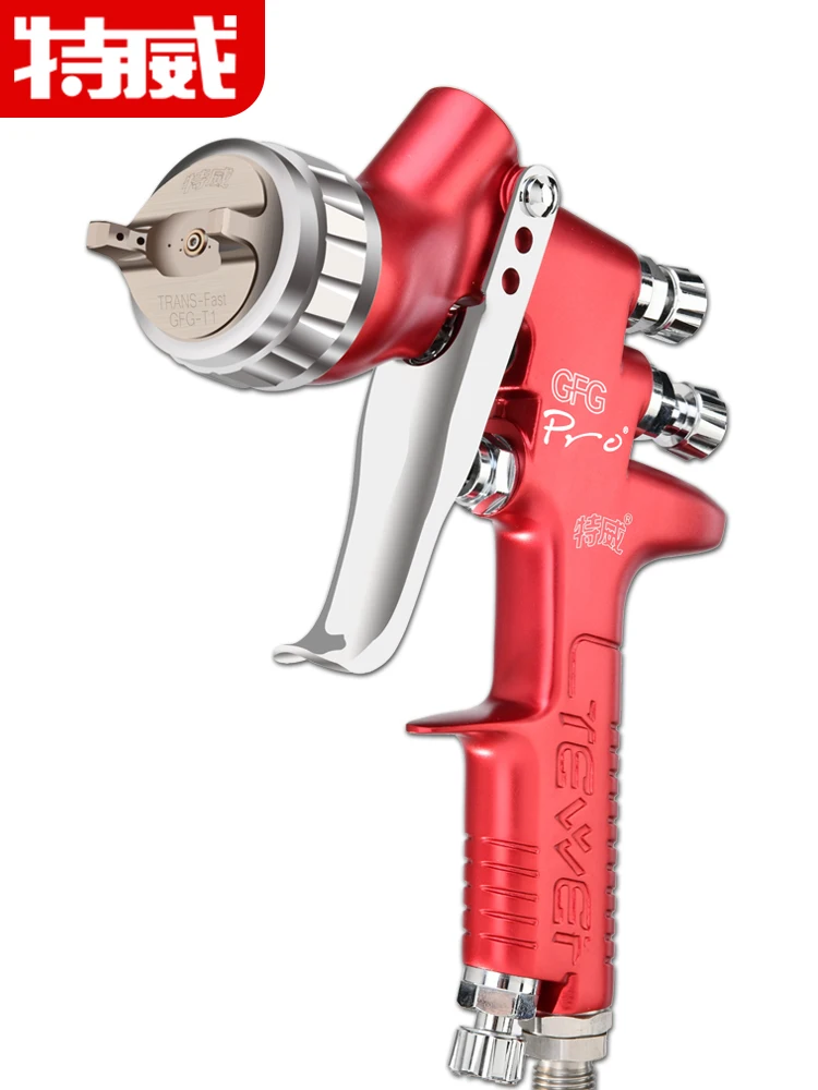 

Auto sheet metal paint topcoat spray gun pneumatic high-atomization spray paint tool pot-feeding type paint saving
