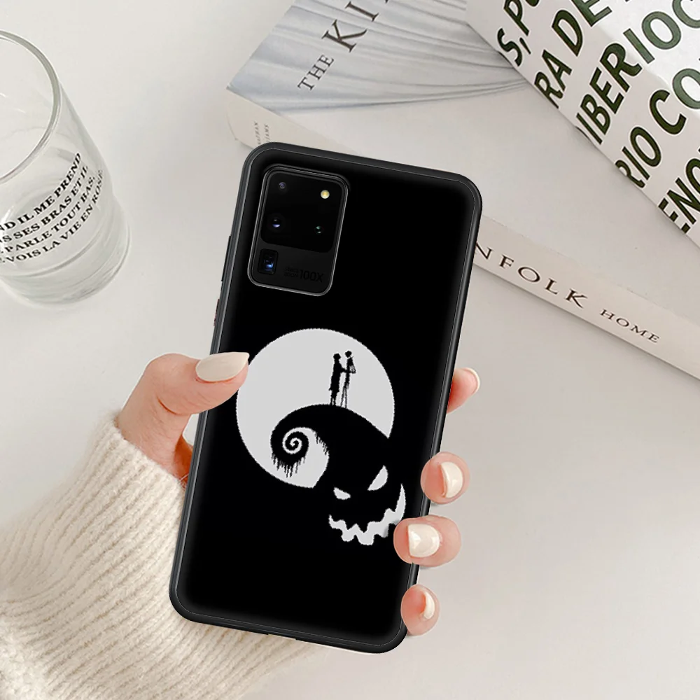 

Hot Jack skellington Fashion Silicone Phone Case For Samsung Galaxy Note S 8 9 10 20 Plus E Lite Uitra black Hoesjes Tpu Bumper
