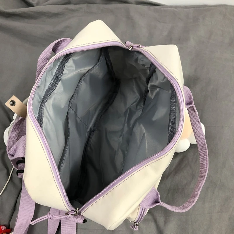 Multifunctional Lovely Women Backpack Shoulder Bags Handbag Teenage Girl Ring Buckle Portable Travel Messenger Bag Wild | Багаж и сумки