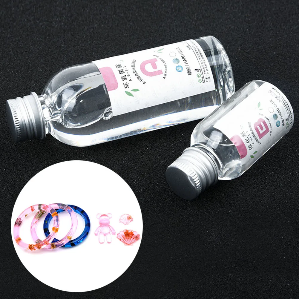 Инструменты из прозрачной эпоксидной смолы ручной жидкий клей УФ AB Клей материал