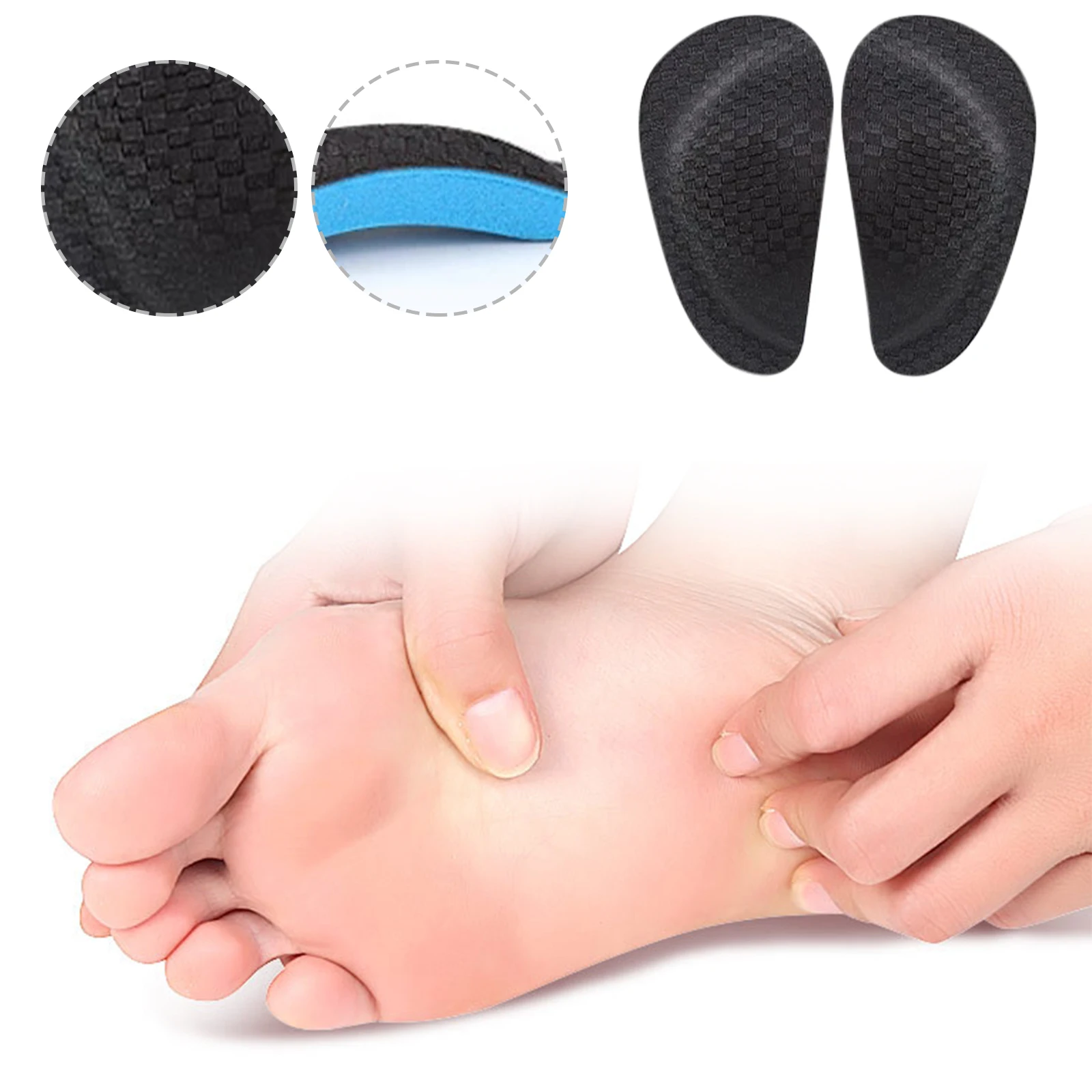 

Foot Care Insoles Orthopedic Insoles Correcting Flat Feet Support Soles Feet Care Inner Outer Eight-shaped Sports Pads Foot Pads