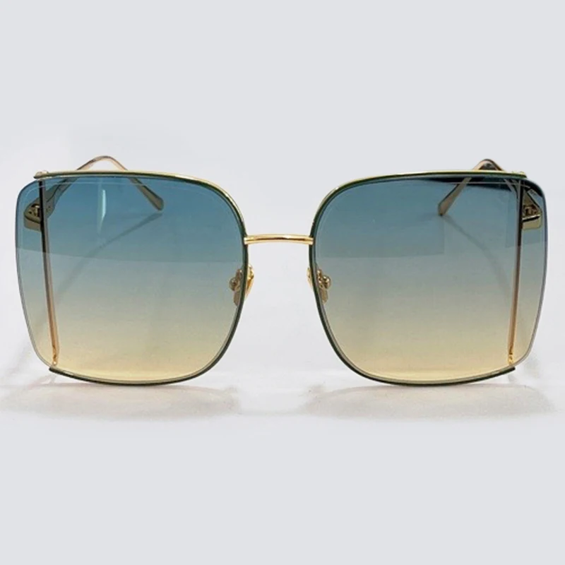 

2021 Square Large Frame Sunglasses Women Gradient Brand Sun Glasses for Women Feminino Retro UV400 Lentes De Sol Mujer