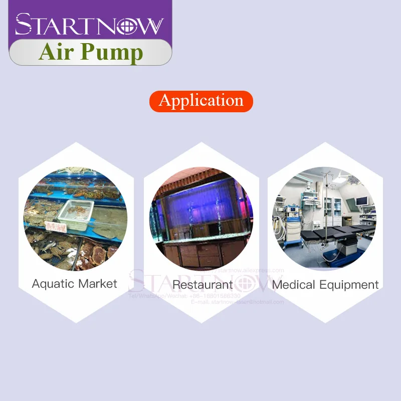 Электрический магнитный воздушный компрессор SUNSUN насос для лазерной машины