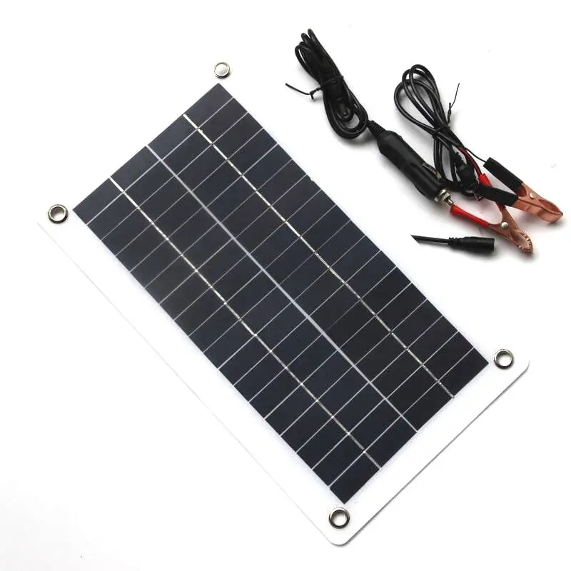 Горячая XD 10W 18 в 12 В портативное солнечное зарядное устройство с кабелем