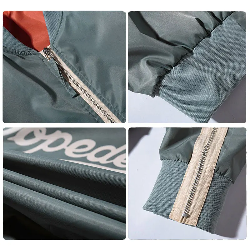 

Zipper Satin Bomber Jacket Women Basic Coats Ladies Spring Autumn Jackets Top Long Sleeve Loose Wrap Surcoat Outwear