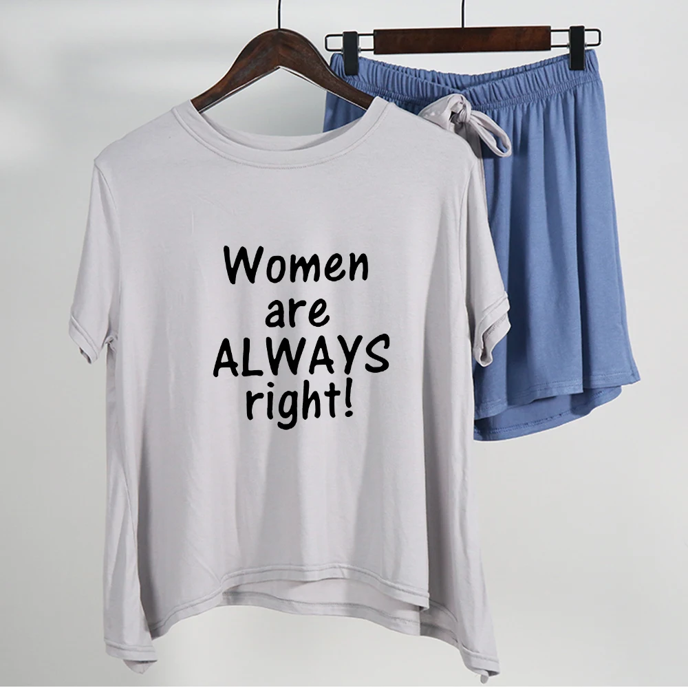 

Cotton Pyjama Pour Femme Spring Autumn Short-sleeved 2 Piece Set Loose Worn Outside Cute Oversize Home Suit Shorts for Women